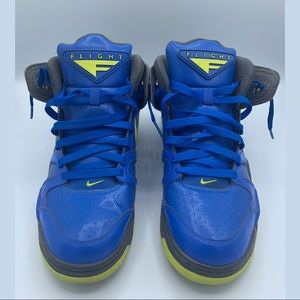 Nike Air Flight Falcon Soar Blue Green Size 10.5